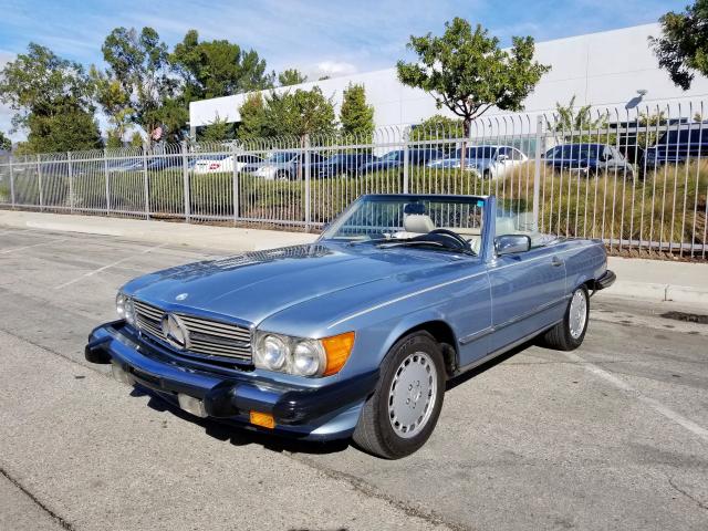 WDBBA48D5HA070487 - 1987 MERCEDES-BENZ 560 SL BLUE photo 1