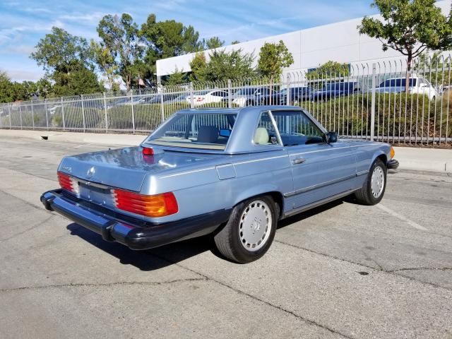 WDBBA48D5HA070487 - 1987 MERCEDES-BENZ 560 SL BLUE photo 6