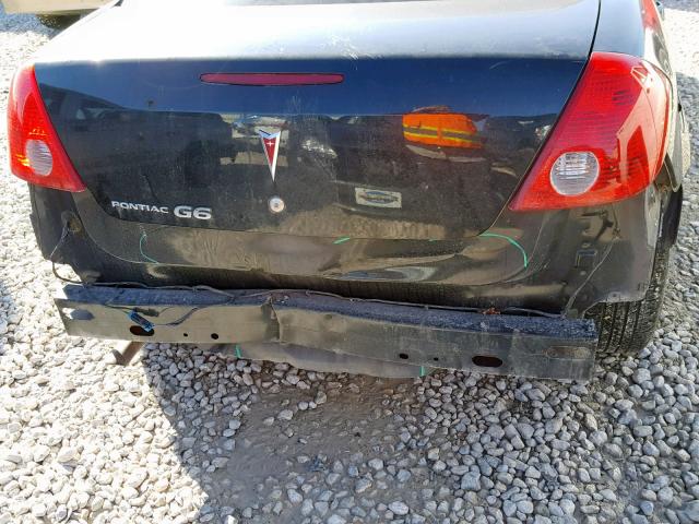 1G2ZF57BX84248291 - 2008 PONTIAC G6 VALUE L BLACK photo 9