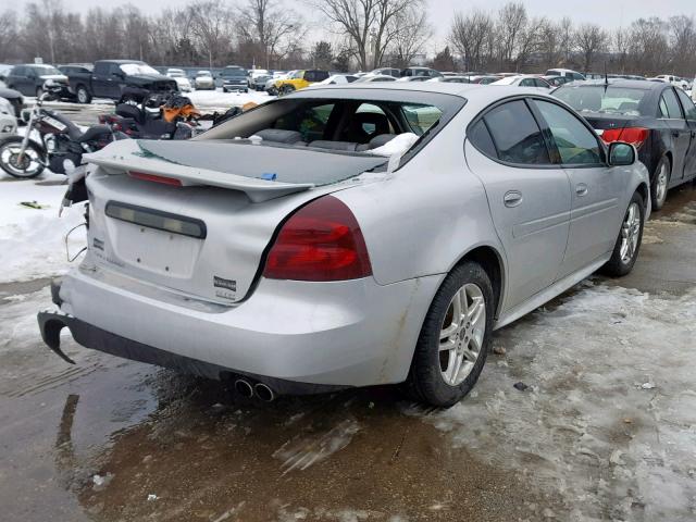 2G2WR524051299728 - 2005 PONTIAC GRAND PRIX SILVER photo 4