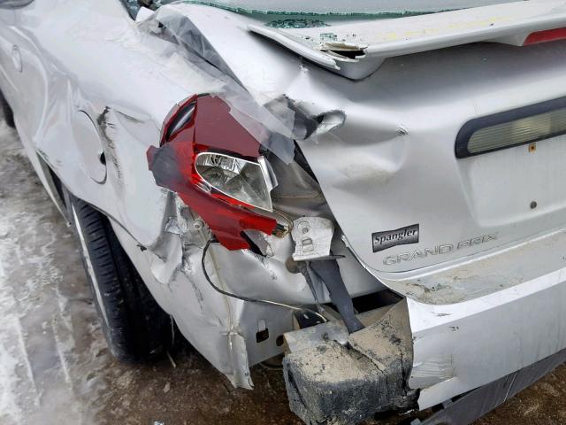 2G2WR524051299728 - 2005 PONTIAC GRAND PRIX SILVER photo 9