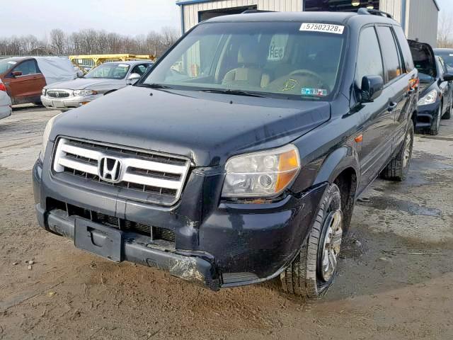 5FNYF18278B045818 - 2008 HONDA PILOT VP BLACK photo 2