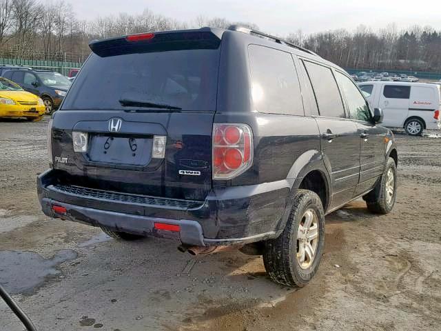 5FNYF18278B045818 - 2008 HONDA PILOT VP BLACK photo 4