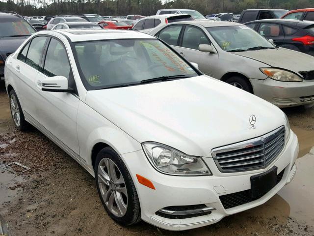 WDDGF4HB5DA845376 - 2013 MERCEDES-BENZ C 250 WHITE photo 1