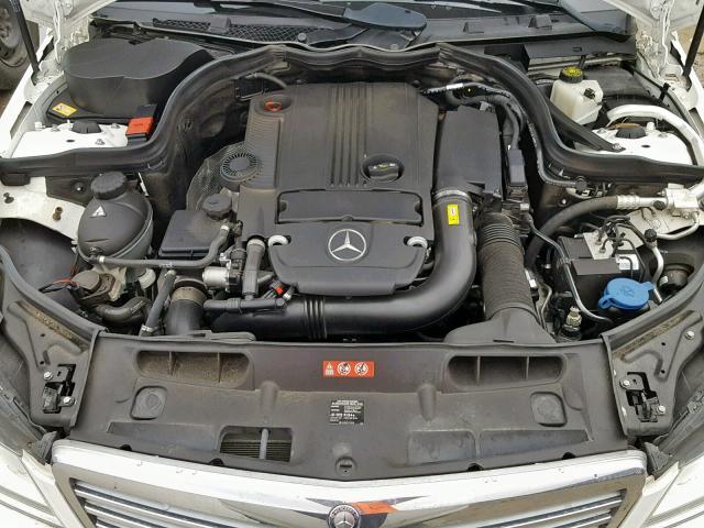 WDDGF4HB5DA845376 - 2013 MERCEDES-BENZ C 250 WHITE photo 7