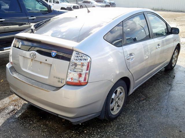 JTDKB20U397867480 - 2009 TOYOTA PRIUS SILVER photo 4