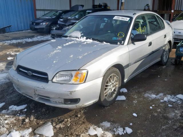 4S3BE635827212028 - 2002 SUBARU LEGACY L SILVER photo 2