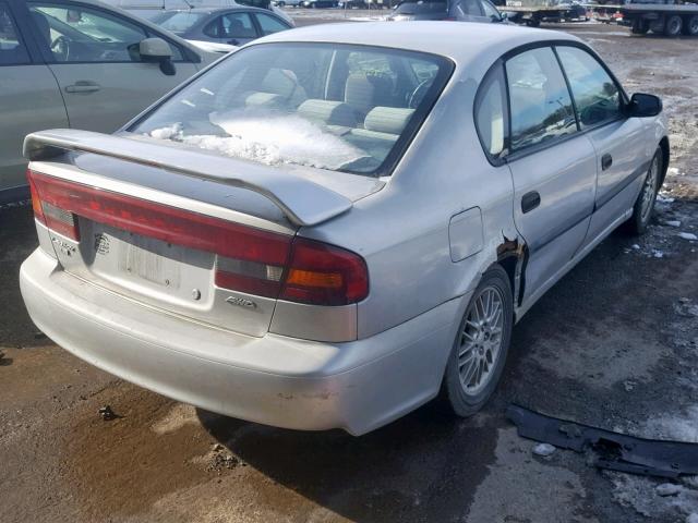 4S3BE635827212028 - 2002 SUBARU LEGACY L SILVER photo 4