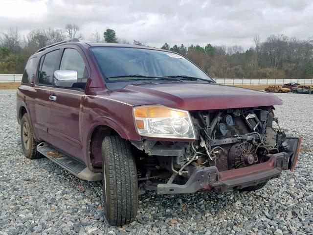 5N1BA0ND6BN600413 - 2011 NISSAN ARMADA SV MAROON photo 1