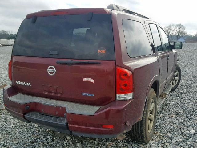 5N1BA0ND6BN600413 - 2011 NISSAN ARMADA SV MAROON photo 3