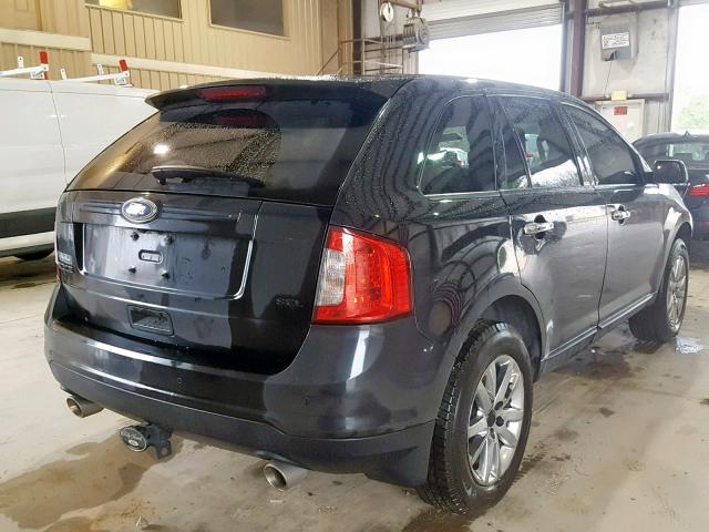 2FMDK3JC2BBB58584 - 2011 FORD EDGE SEL BLUE photo 4