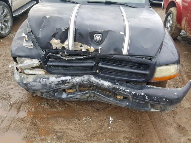 1D7HL32X33S132187 - 2003 DODGE DAKOTA SPO BLACK photo 7