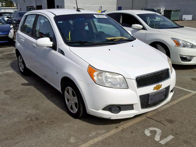 KL1TD66E79B607416 - 2009 CHEVROLET AVEO LS WHITE photo 1