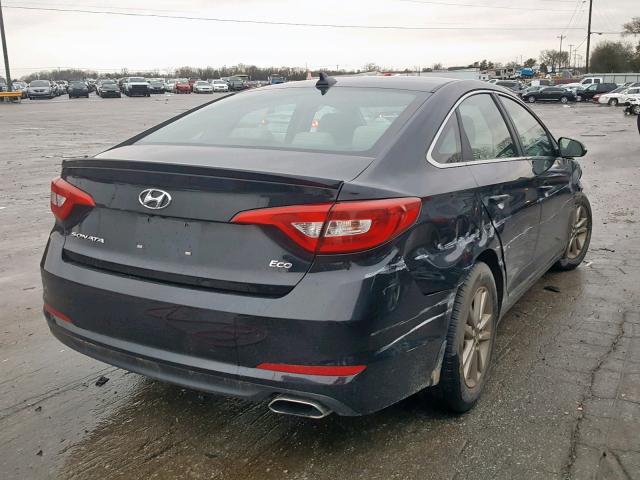 5NPE24AA0FH155755 - 2015 HYUNDAI SONATA ECO BLACK photo 4