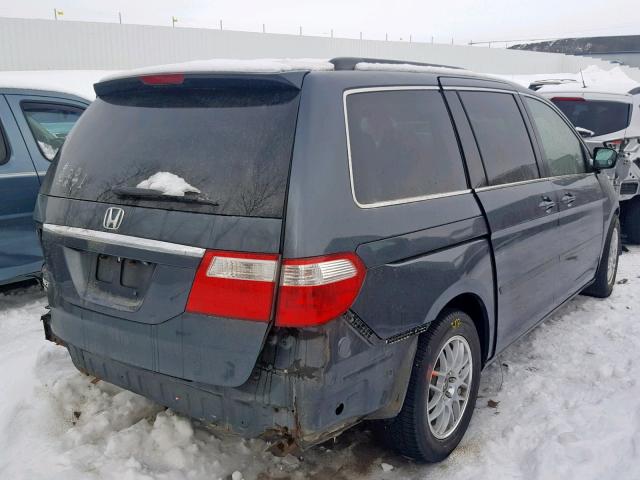 5FNRL38836B128950 - 2006 HONDA ODYSSEY TO GRAY photo 4