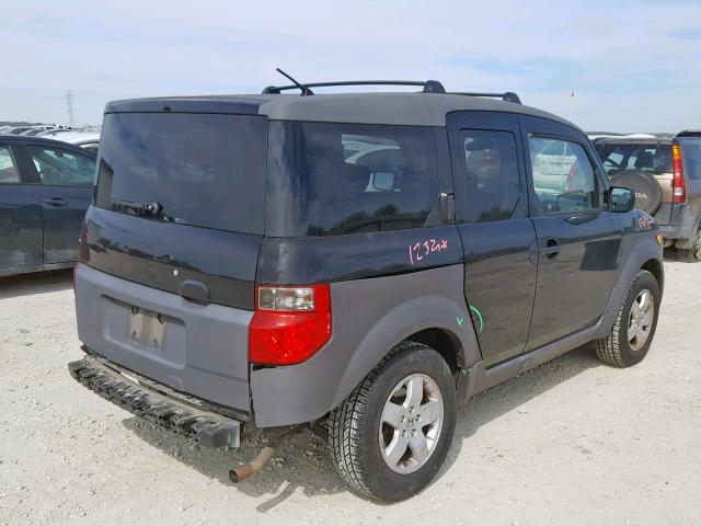 5J6YH18523L004663 - 2003 HONDA ELEMENT EX BLACK photo 4