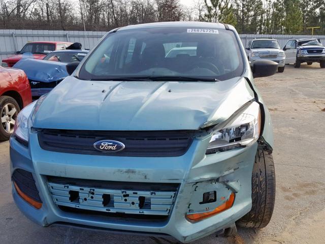 1FMCU0F7XDUC98945 - 2013 FORD ESCAPE S GREEN photo 9