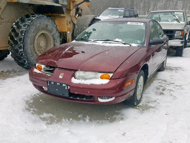 1G8ZG52812Z116402 - 2002 SATURN SL1 MAROON photo 2