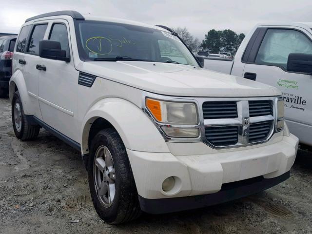 1D8GT58K57W640965 - 2007 DODGE NITRO SLT WHITE photo 1