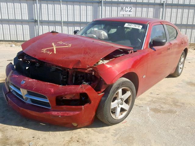 2B3KA33V69H585837 - 2009 DODGE CHARGER SX BURGUNDY photo 2