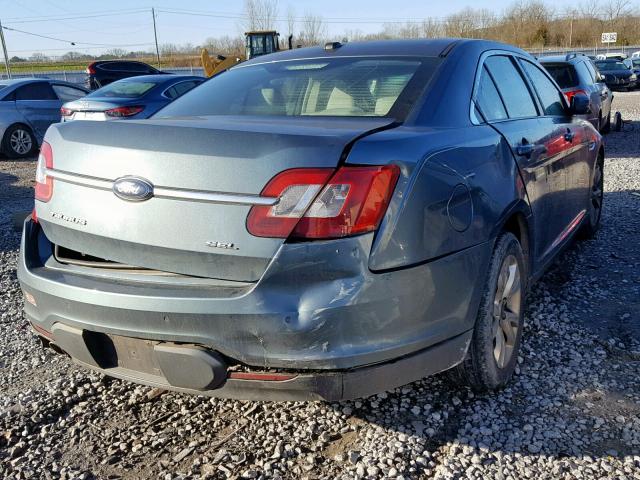 1FAHP2EW7AG105480 - 2010 FORD TAURUS SEL BLUE photo 4