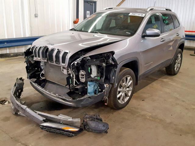 1C4PJMDS1HD223893 - 2017 JEEP CHEROKEE L SILVER photo 2