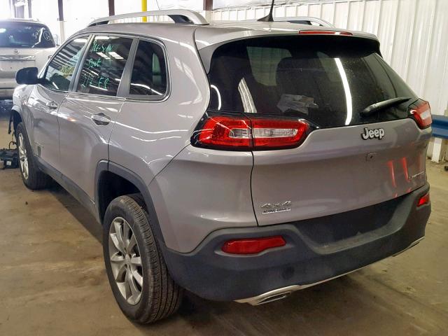 1C4PJMDS1HD223893 - 2017 JEEP CHEROKEE L SILVER photo 3