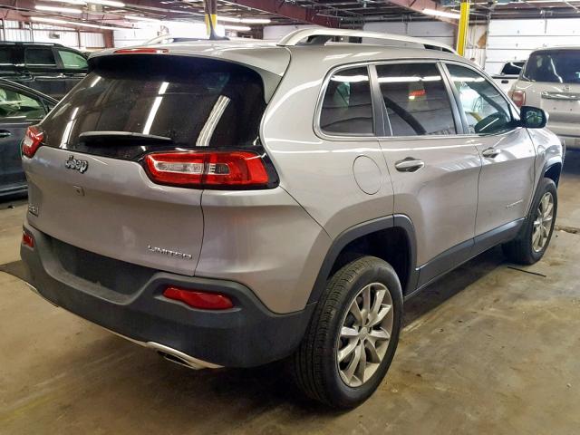 1C4PJMDS1HD223893 - 2017 JEEP CHEROKEE L SILVER photo 4