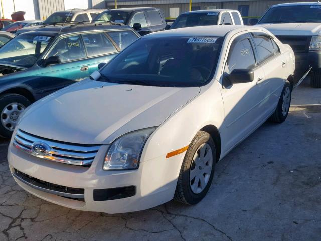 3FAHP06Z28R248269 - 2008 FORD FUSION S WHITE photo 2