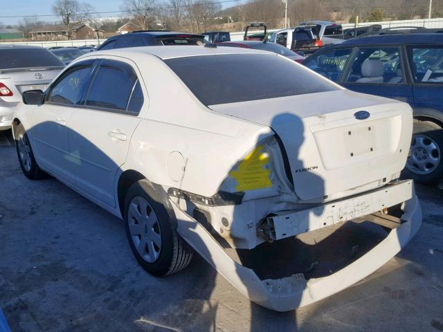 3FAHP06Z28R248269 - 2008 FORD FUSION S WHITE photo 3