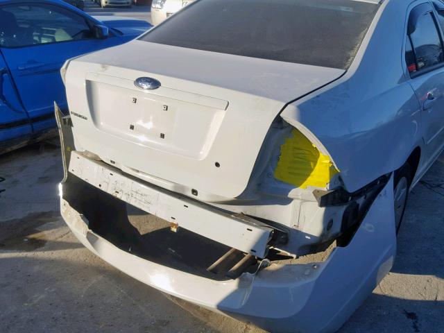 3FAHP06Z28R248269 - 2008 FORD FUSION S WHITE photo 9