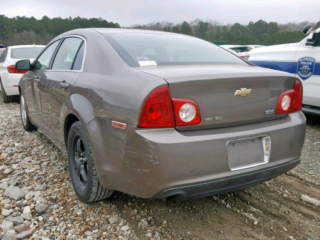 1G1ZA5E03AF289862 - 2010 CHEVROLET MALIBU LS BROWN photo 3