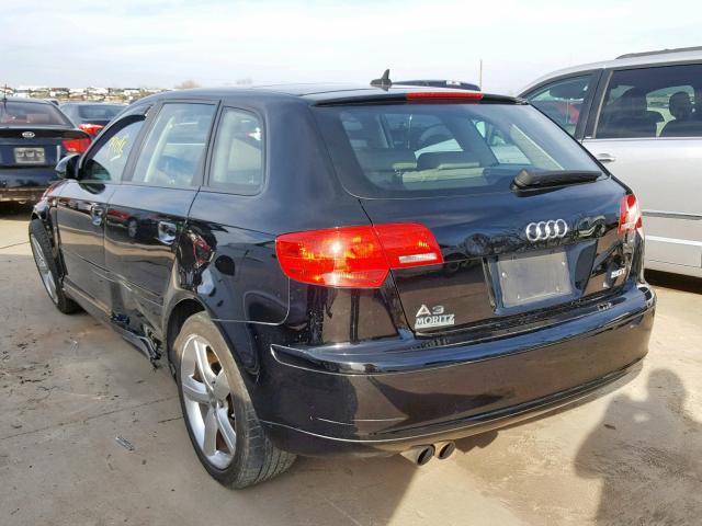 WAUNF78P88A048055 - 2008 AUDI A3 2.0 PRE BLACK photo 3