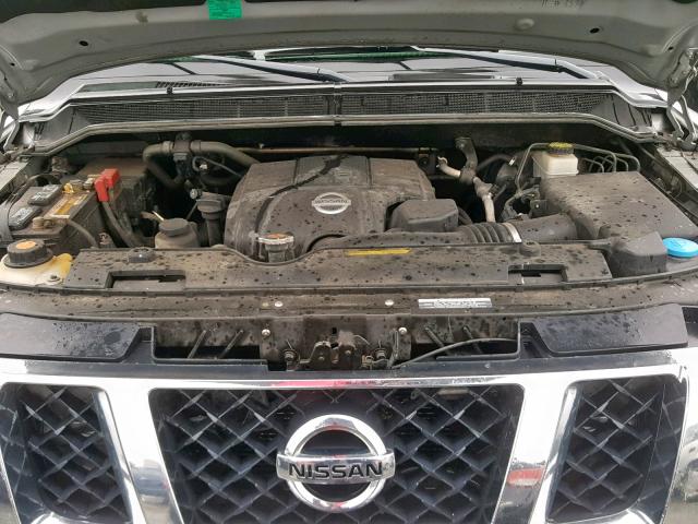 1N6BA0EK5CN328390 - 2012 NISSAN TITAN S SILVER photo 7