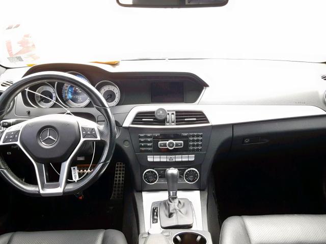 WDDGF4HB5EA952543 - 2014 MERCEDES-BENZ C 250 WHITE photo 9