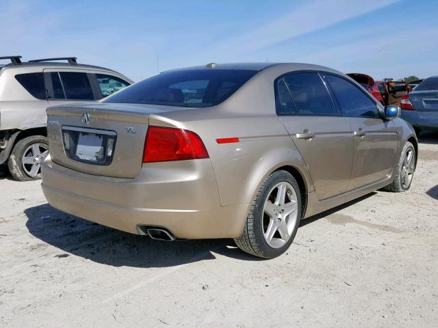 19UUA66246A054240 - 2006 ACURA 3.2TL GOLD photo 4