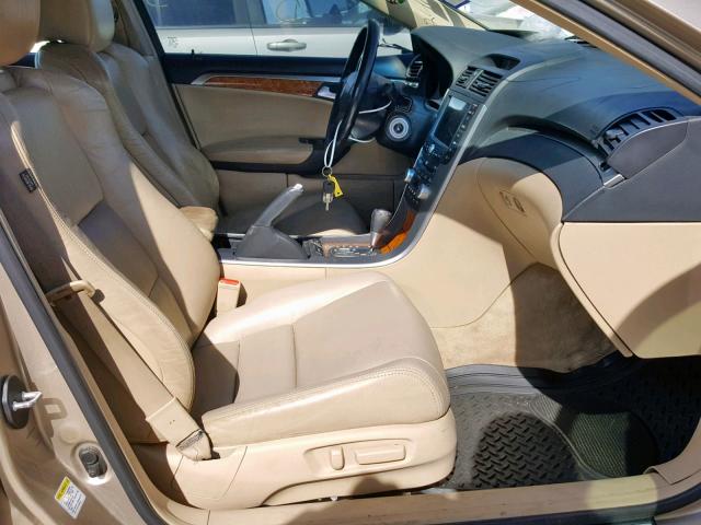 19UUA66246A054240 - 2006 ACURA 3.2TL GOLD photo 5