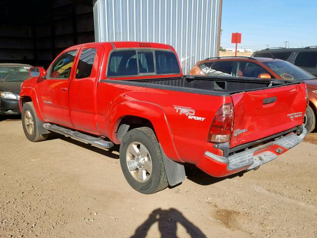 5TETU62N77Z459050 - 2007 TOYOTA TACOMA PRE RED photo 3