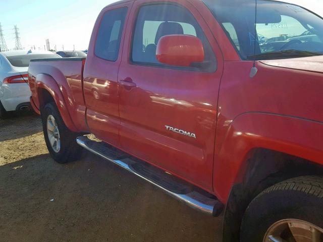 5TETU62N77Z459050 - 2007 TOYOTA TACOMA PRE RED photo 9