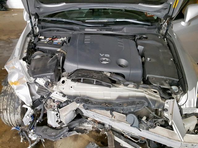 JTHCK262985022927 - 2008 LEXUS IS 250 SILVER photo 7