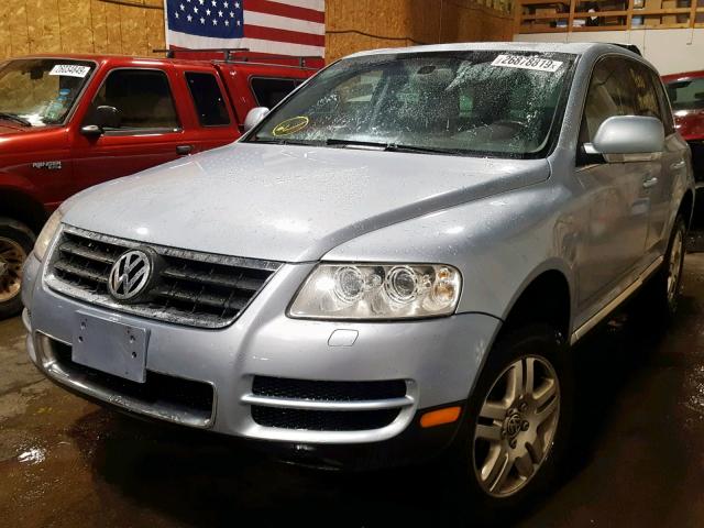 WVGCM67L74D022897 - 2004 VOLKSWAGEN TOUAREG 4. BLUE photo 2