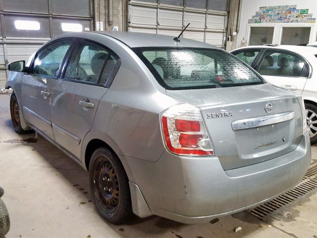 3N1AB6AP0AL615314 - 2010 NISSAN SENTRA 2.0 GRAY photo 3