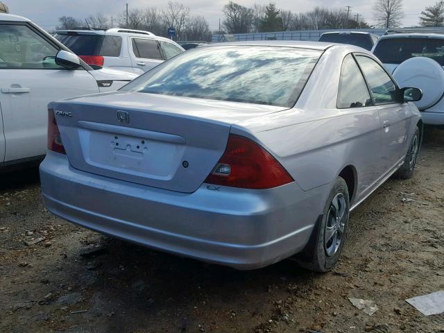 1HGEM22532L065555 - 2002 HONDA CIVIC LX SILVER photo 4