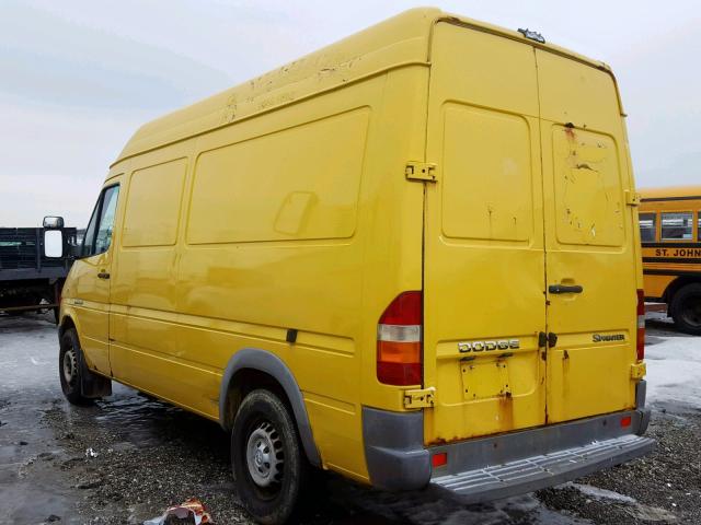 WD0PD644165869180 - 2006 DODGE SPRINTER 2 YELLOW photo 3