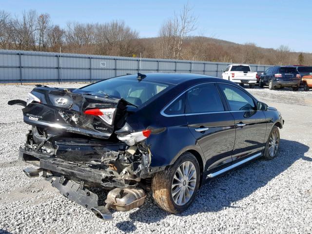 5NPE34AF0FH180230 - 2015 HYUNDAI SONATA SPO BLACK photo 4