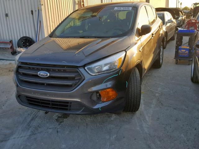 1FMCU0F71HUD54244 - 2017 FORD ESCAPE S BLACK photo 2