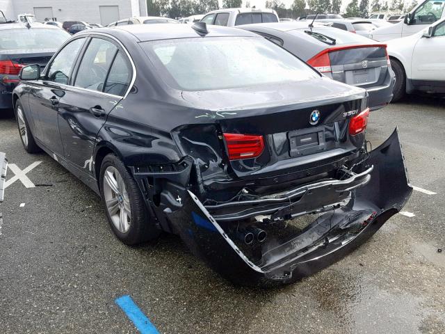 WBA8B9G52HNU48786 - 2017 BMW 330 I BLACK photo 3