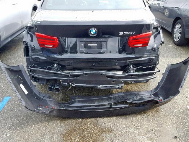 WBA8B9G52HNU48786 - 2017 BMW 330 I BLACK photo 9