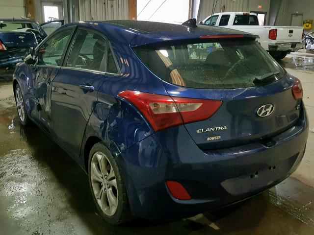 KMHD35LE4DU048866 - 2013 HYUNDAI ELANTRA GT BLUE photo 3