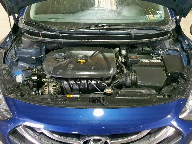 KMHD35LE4DU048866 - 2013 HYUNDAI ELANTRA GT BLUE photo 7